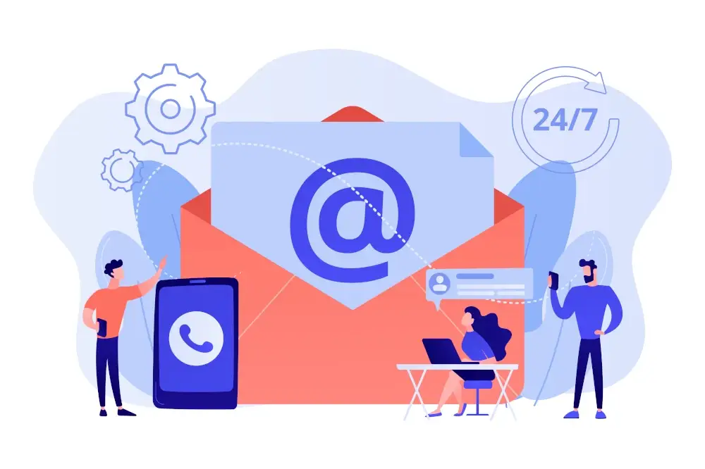 Email marketing for 24/7 customer communication and business growth.